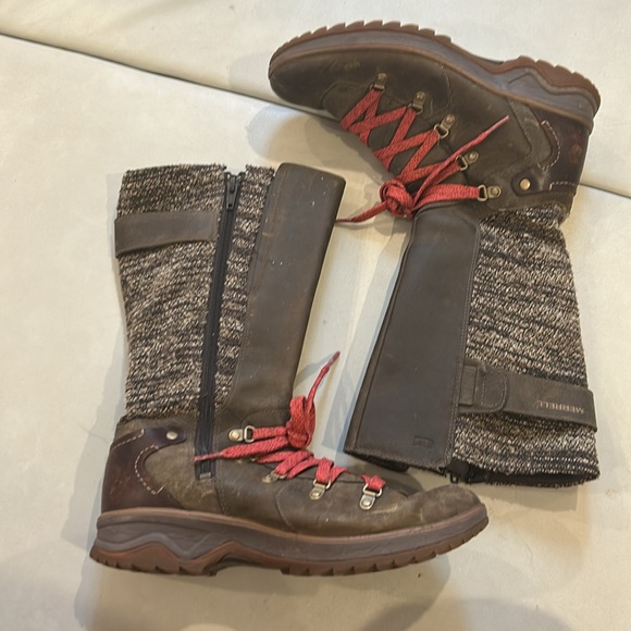 Merrell Eventyr Peak Bungee Cord Tall Leather Boots Women Size 8 - Picture 2 of 7
